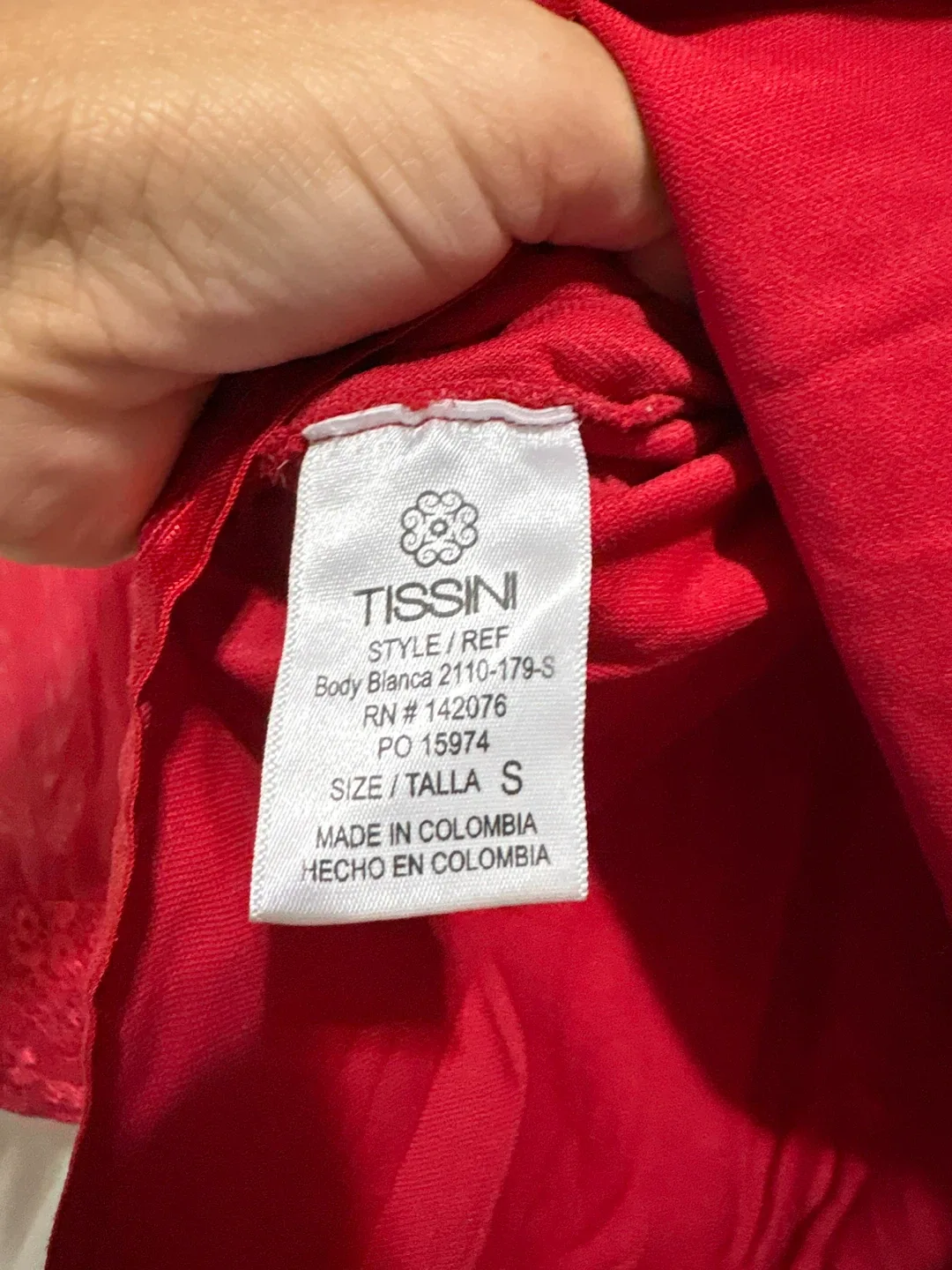 Tissini Red Body  Bodyshaper  - Size S image indicator(4)