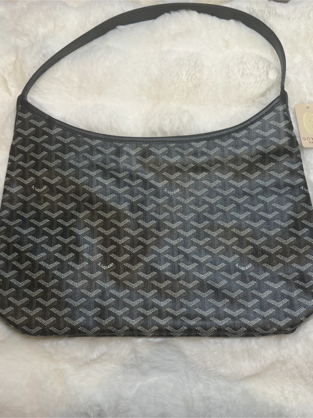 Goyard Inspired Hobo Bag