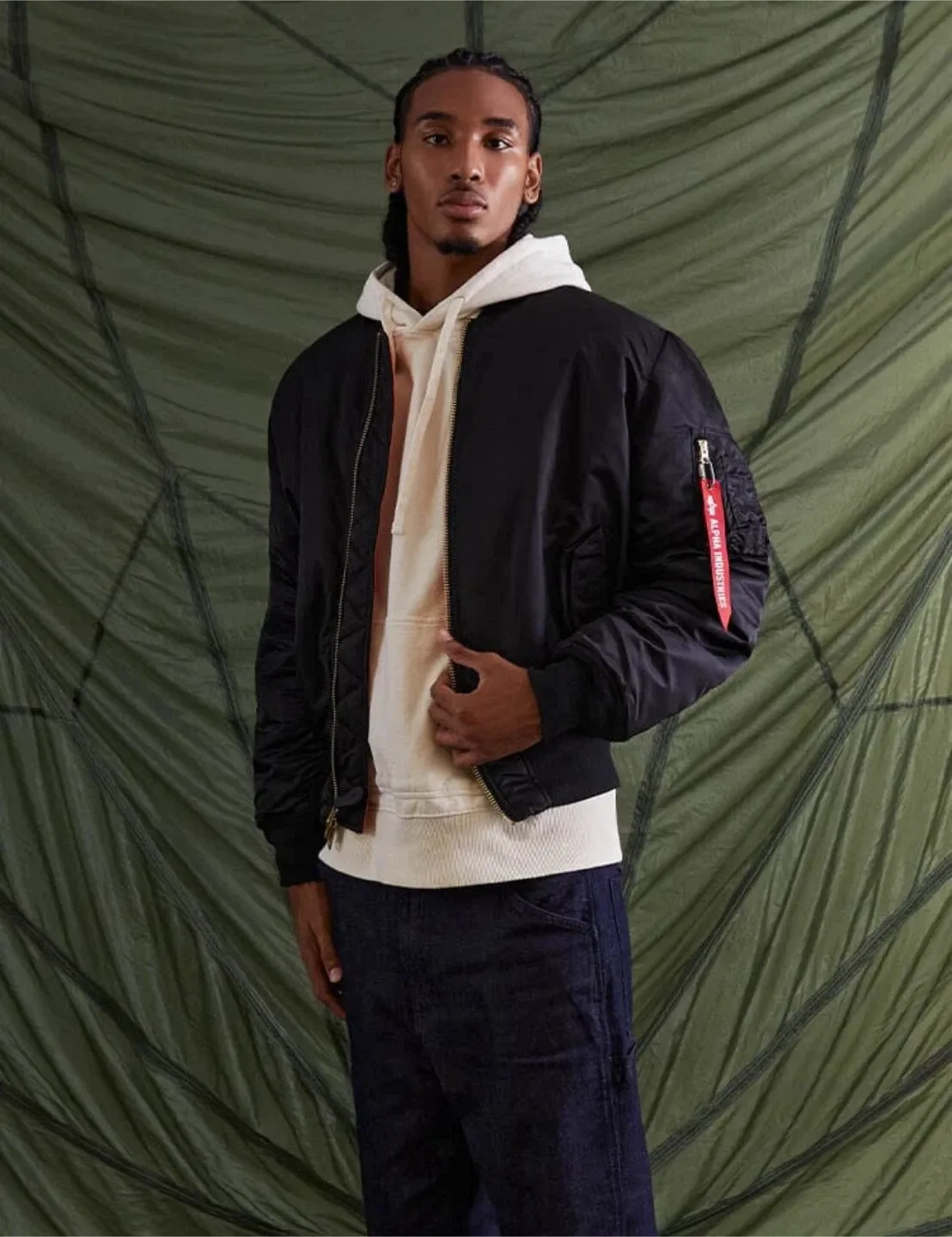 ALPHA INDUSTRIES MA1 FLYERS BOMBER JACKET BORN OF PURPOSE