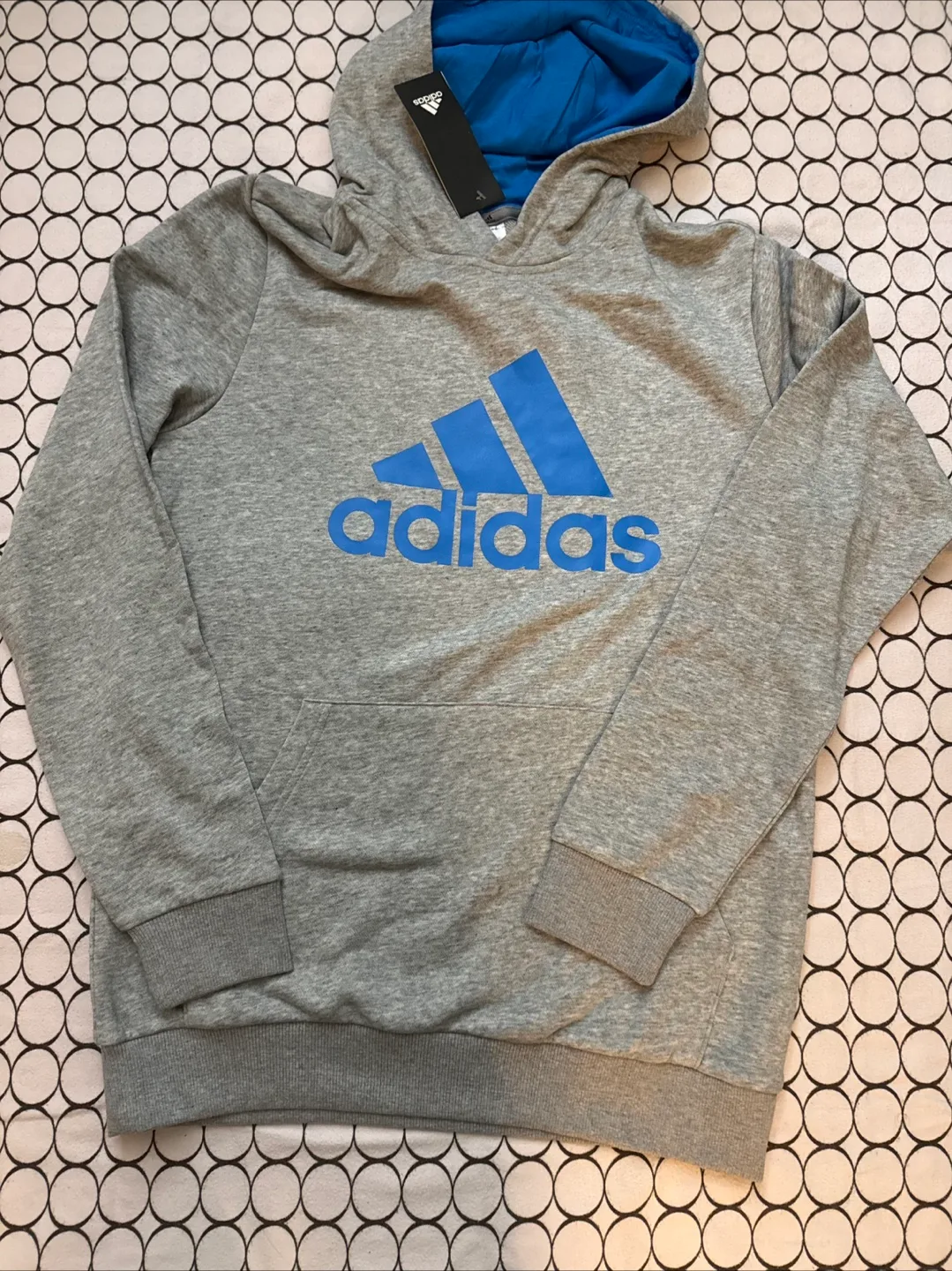 Adidas HE9291 Grey & Blue Hoodie - XL/TG image indicator(2)