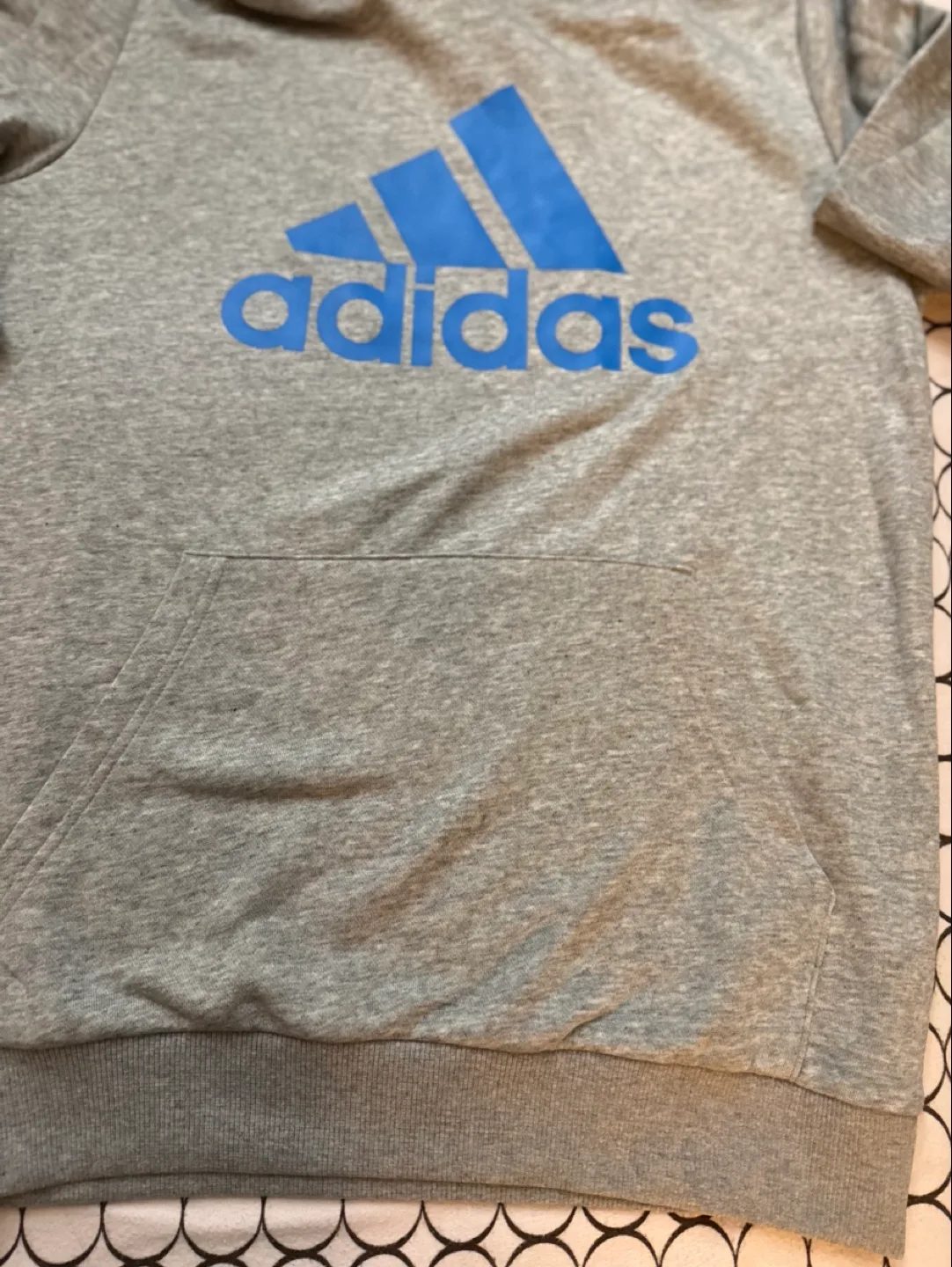 Adidas HE9291 Grey & Blue Hoodie - XL/TG image indicator(3)