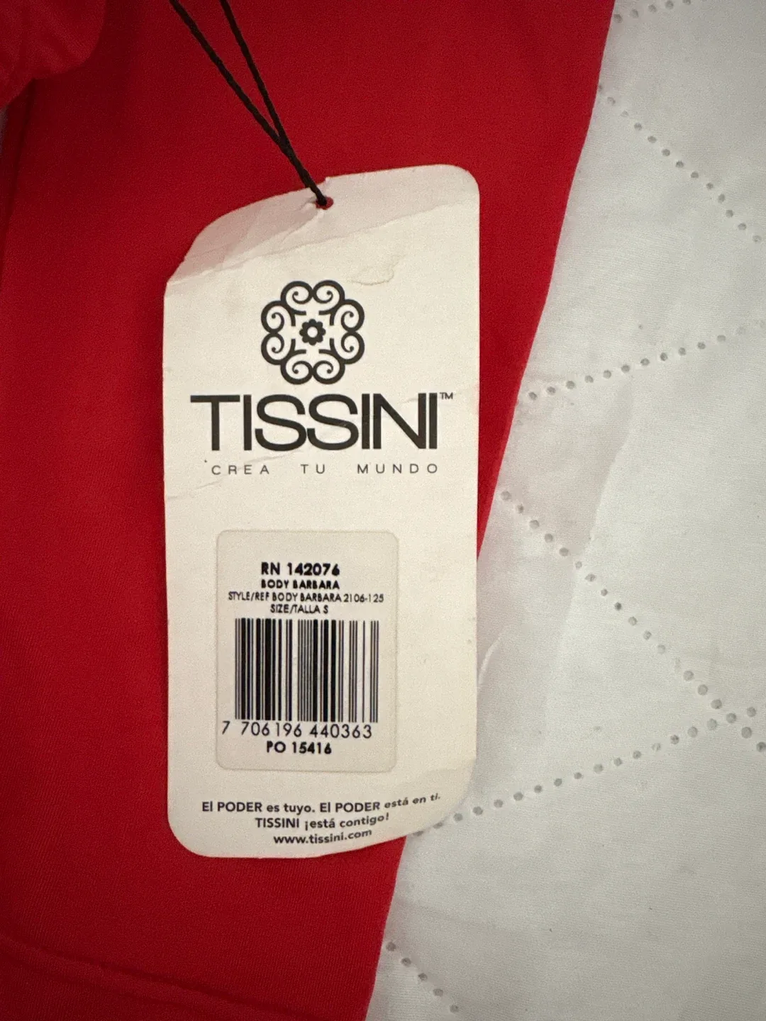 Body, Shape, Tissini Red One-Sleeve Body Barbara Size S image indicator(3)