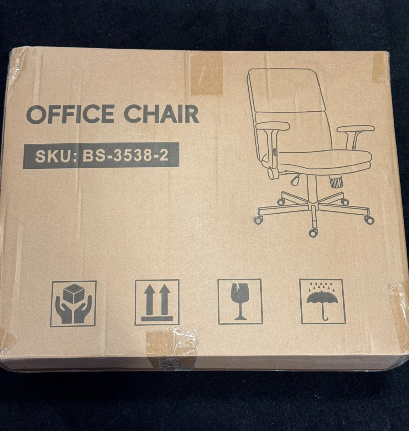 (New, read first) Office Chair Navy Blue #Cleanout image indicator(2)