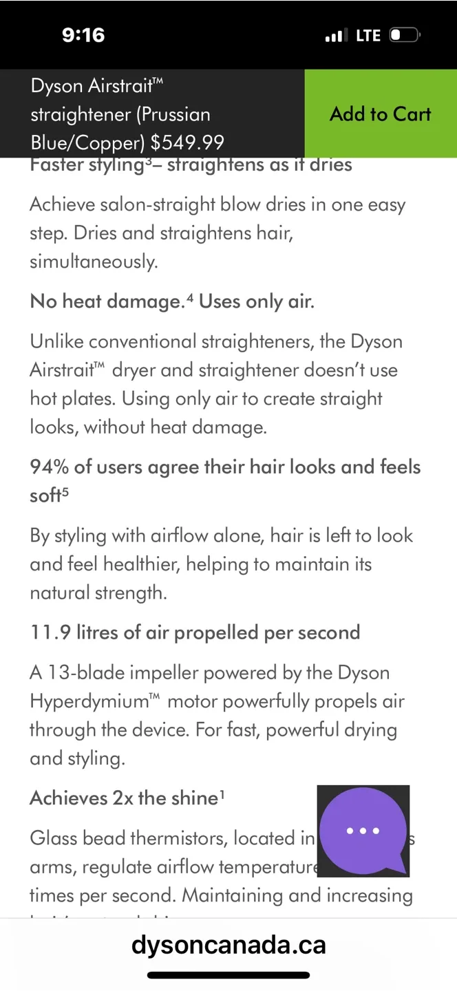 Dyson Corrale Hair Straightener image indicator(7)