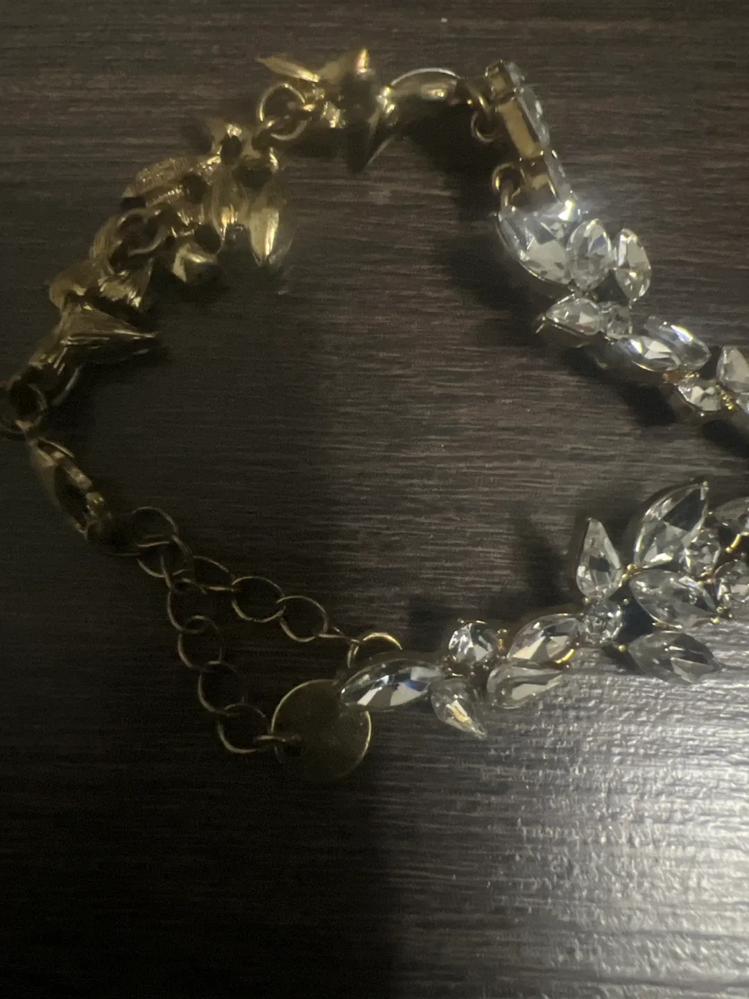 Gold & Crystal Statement Necklace