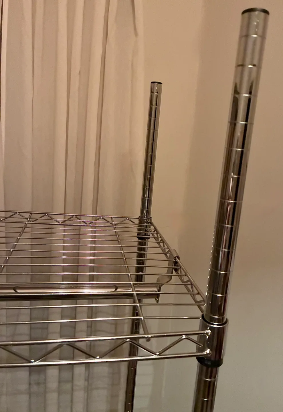 Chrome Rolling Garment Rack image indicator(6)