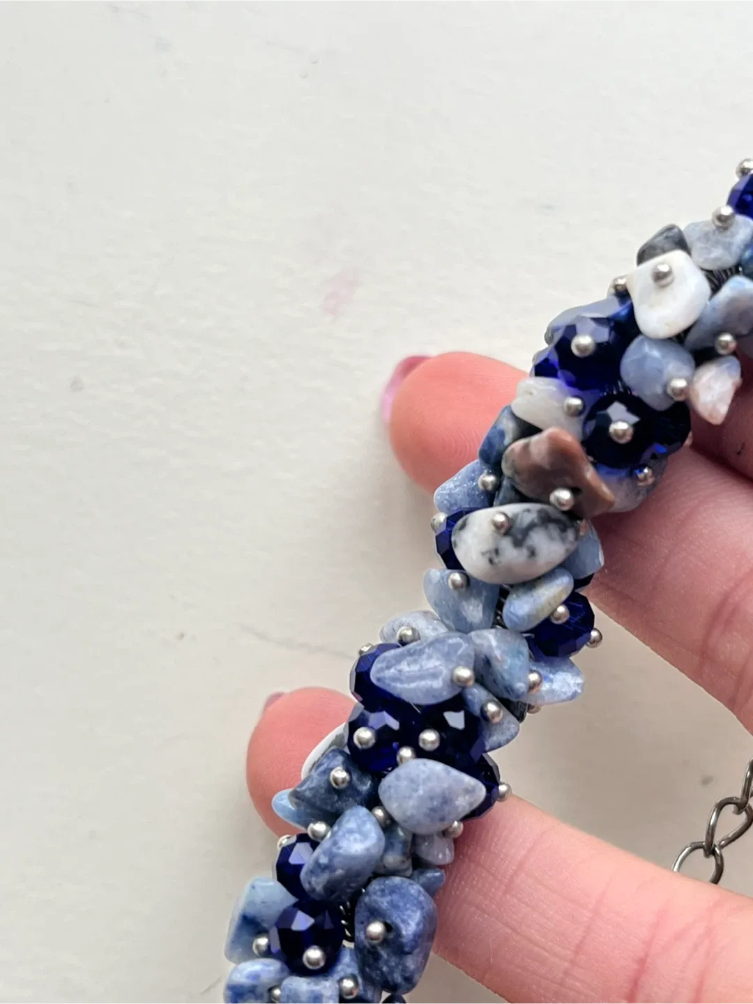 Make an offer: Lapis Lazuli Bracelet. image indicator(2)