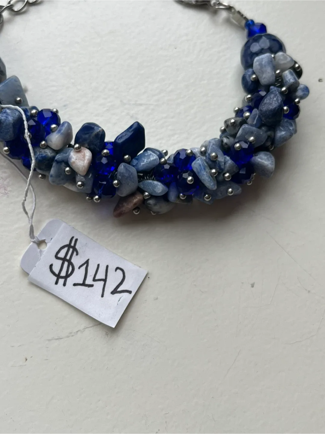 Make an offer: Lapis Lazuli Bracelet. image indicator(5)