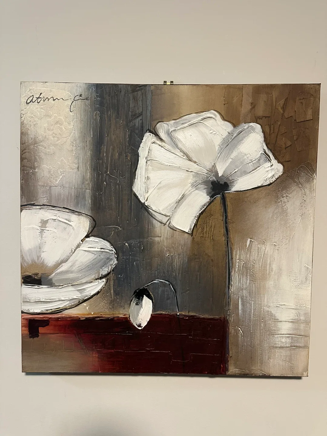 Floral Canvas Wall Art (60x61cm)