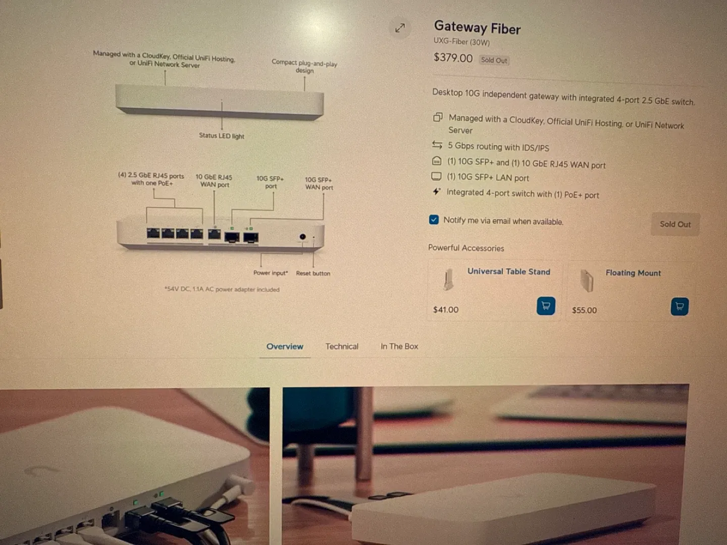 New Ubiquiti UXG-Fiber Gateway image indicator(4)