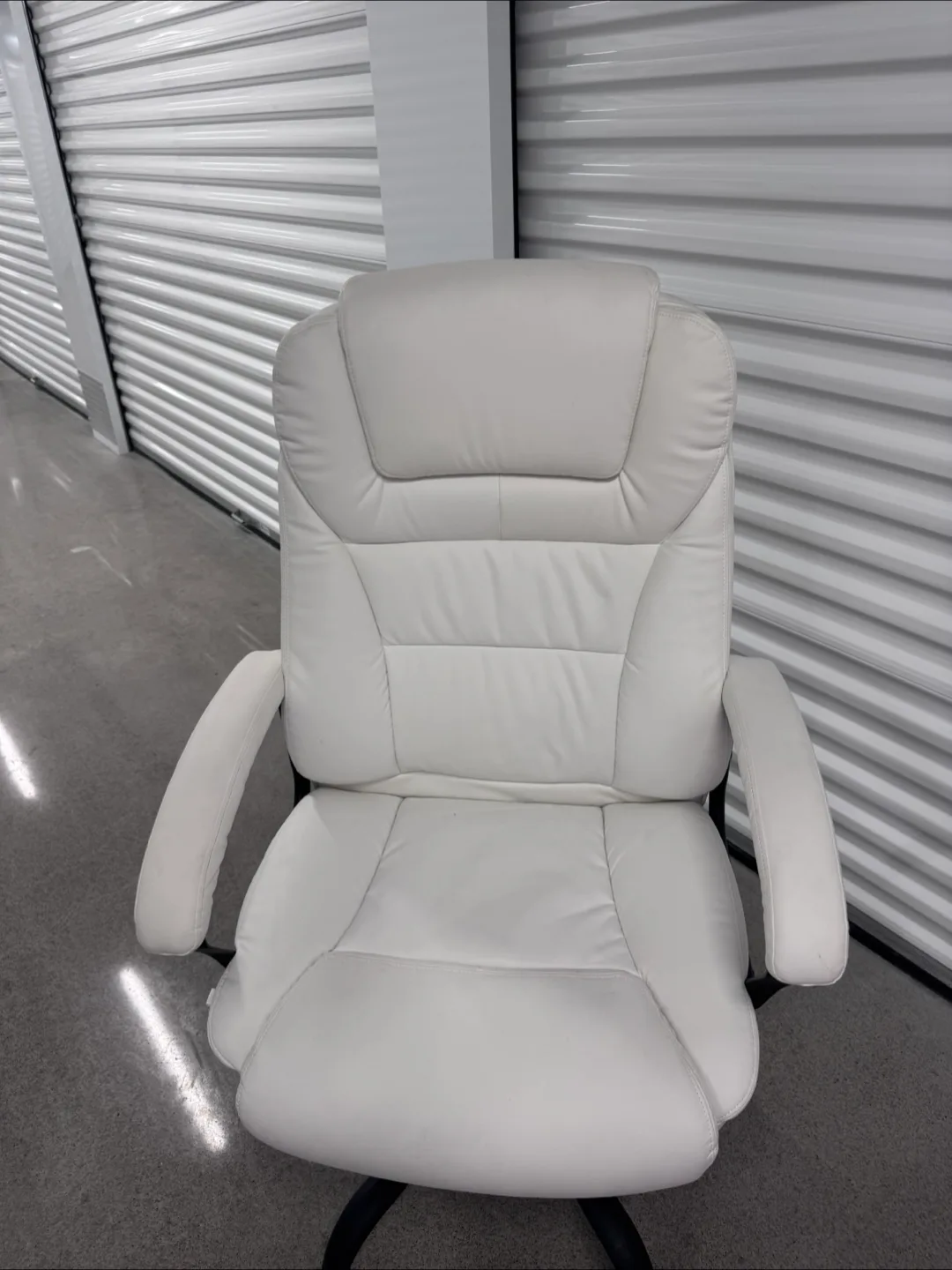 White Leather Office Chair