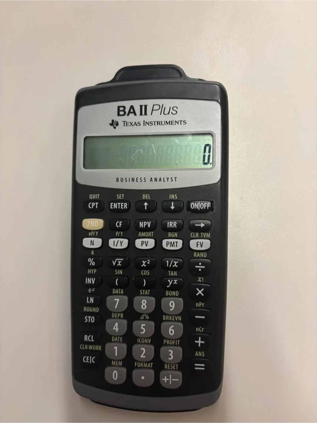 Texas Instruments BA II Plus Calculator #Cleanout