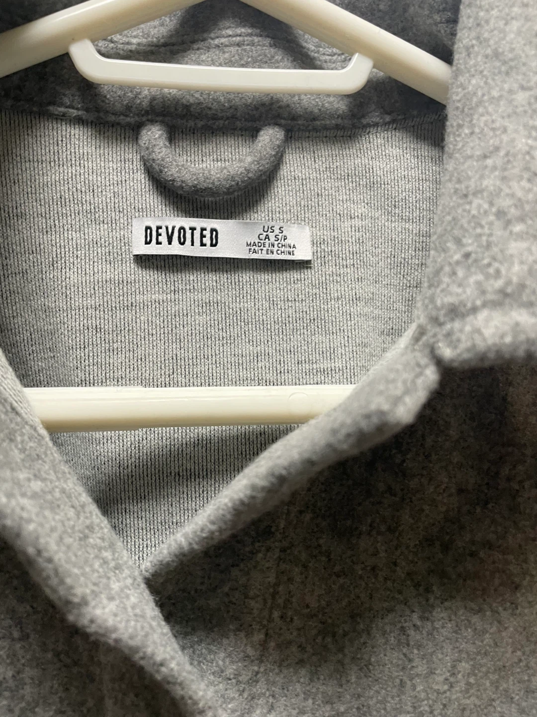 Devoted Heather Grey Shacket - Size S - photo 2