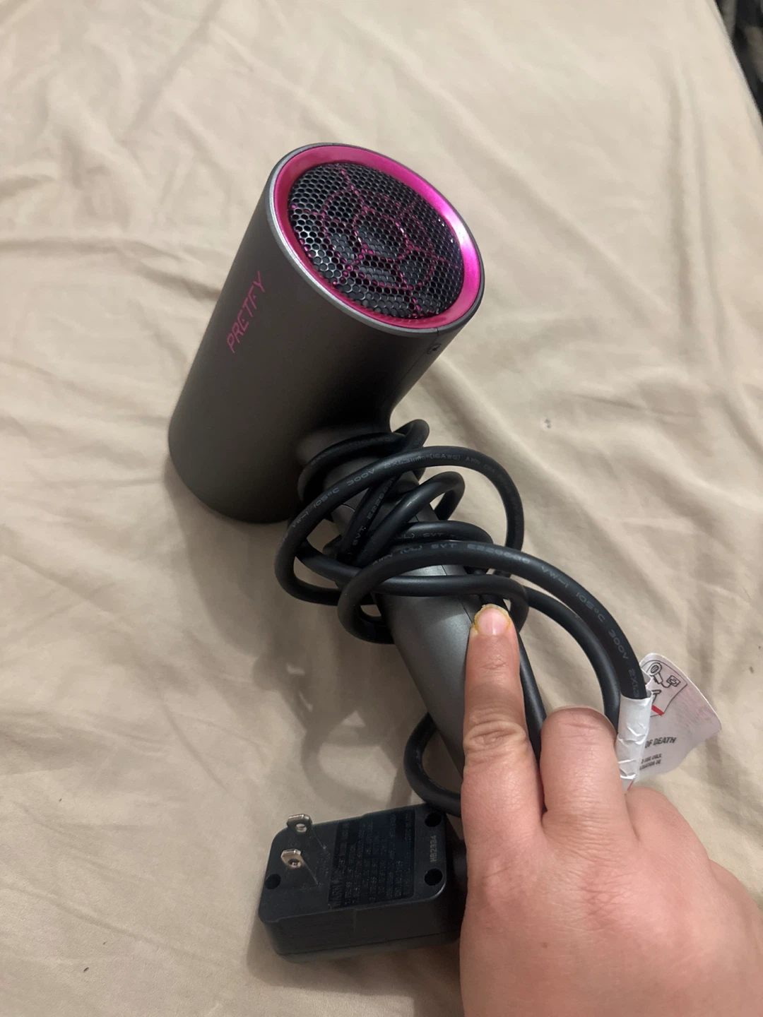 Prettify Hair Dryer - Grey & Pink - photo 2