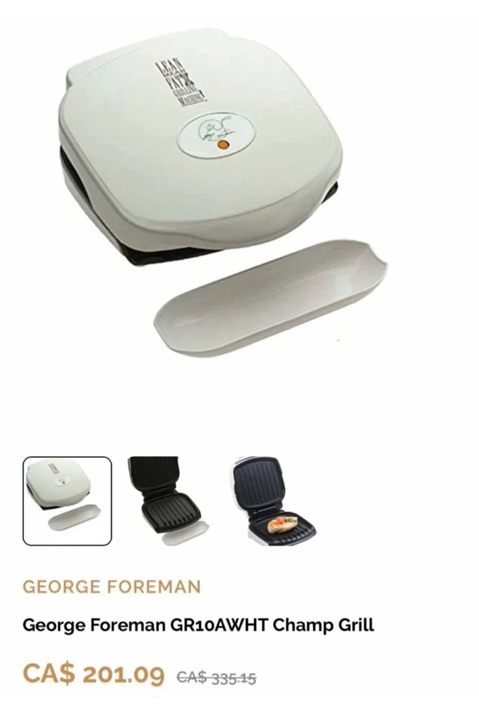 George Foreman Electric Lean Meat Fat Grilling Machine - Black image indicator(7)