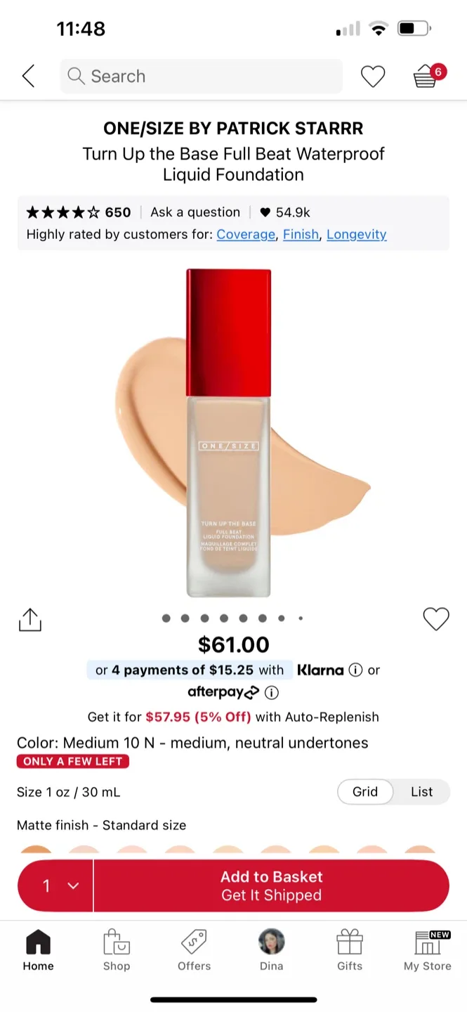 ONE/SIZE Turn Up The Base Foundation - Medium 10(N) image indicator(6)