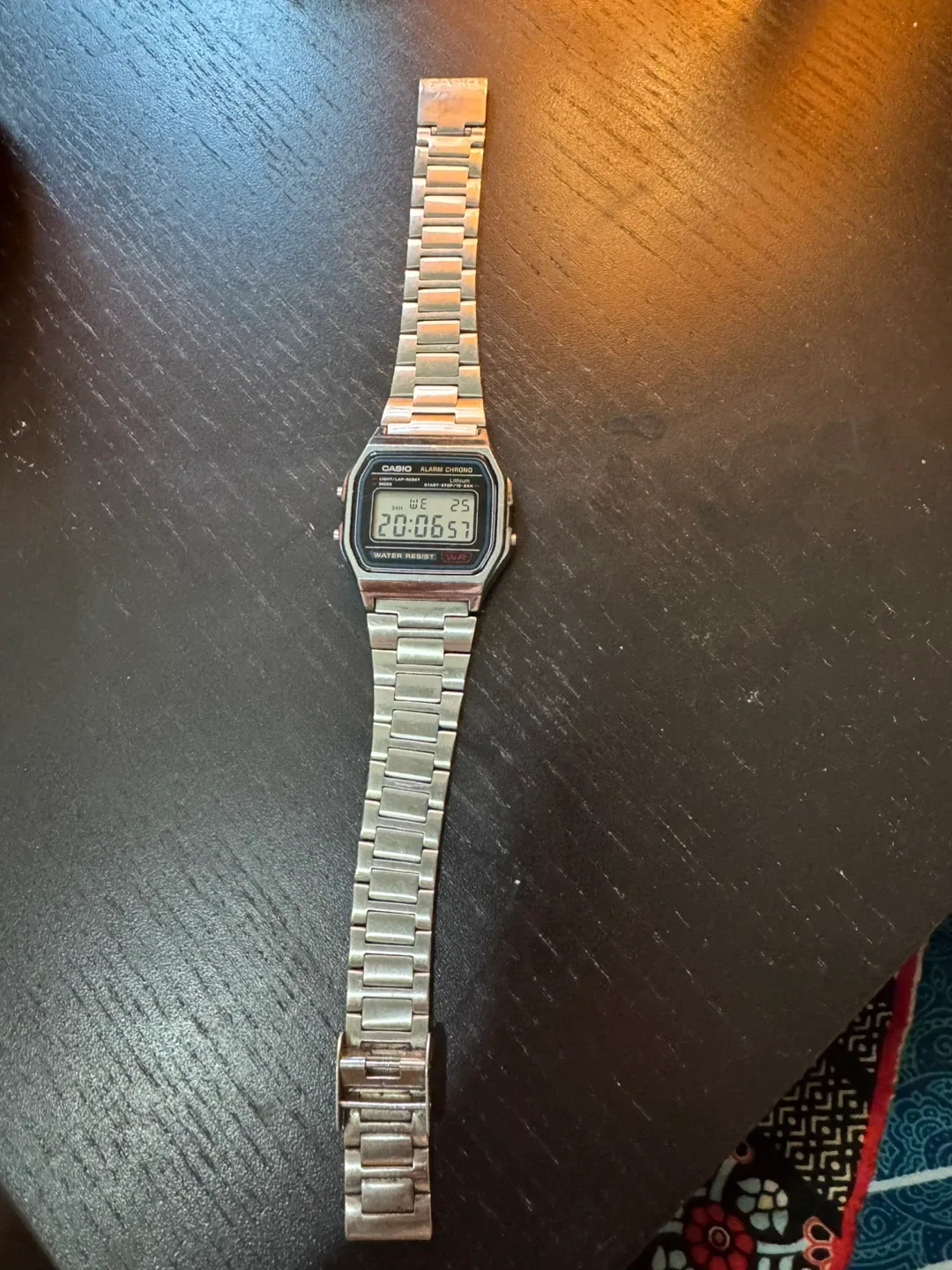 Casio A158WA-1 Silver Digital Watch