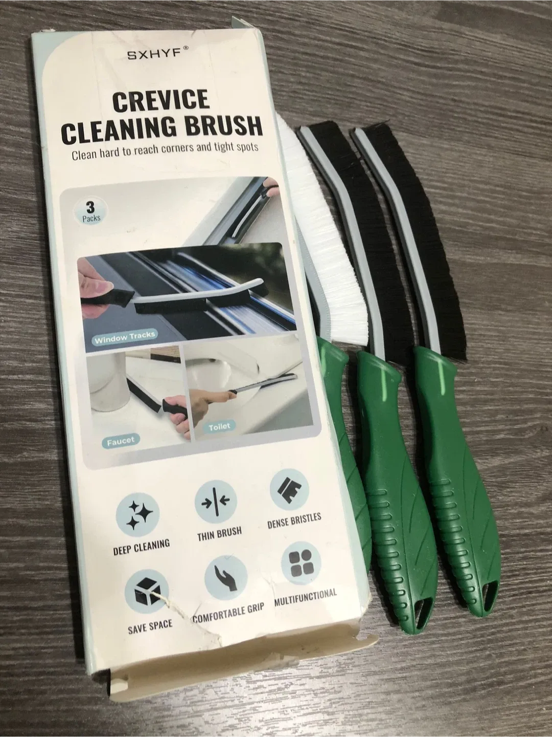 New SXHYF Crevice Cleaning Brush Set (3 Pack) image indicator(3)