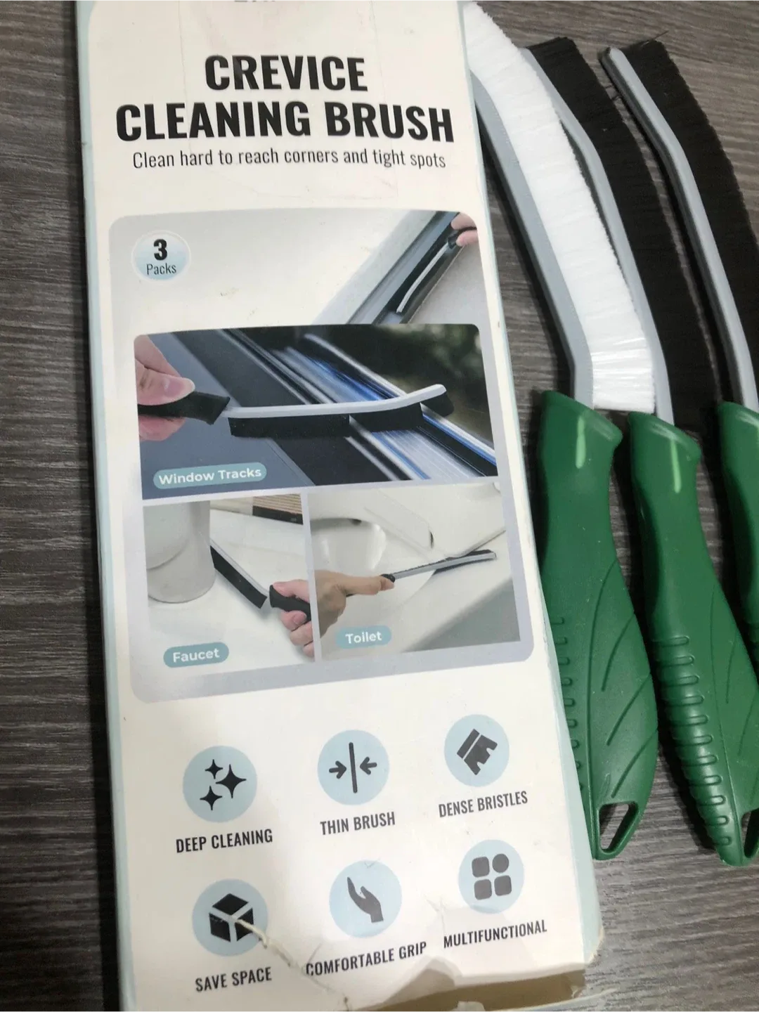 New SXHYF Crevice Cleaning Brush Set (3 Pack) image indicator(5)