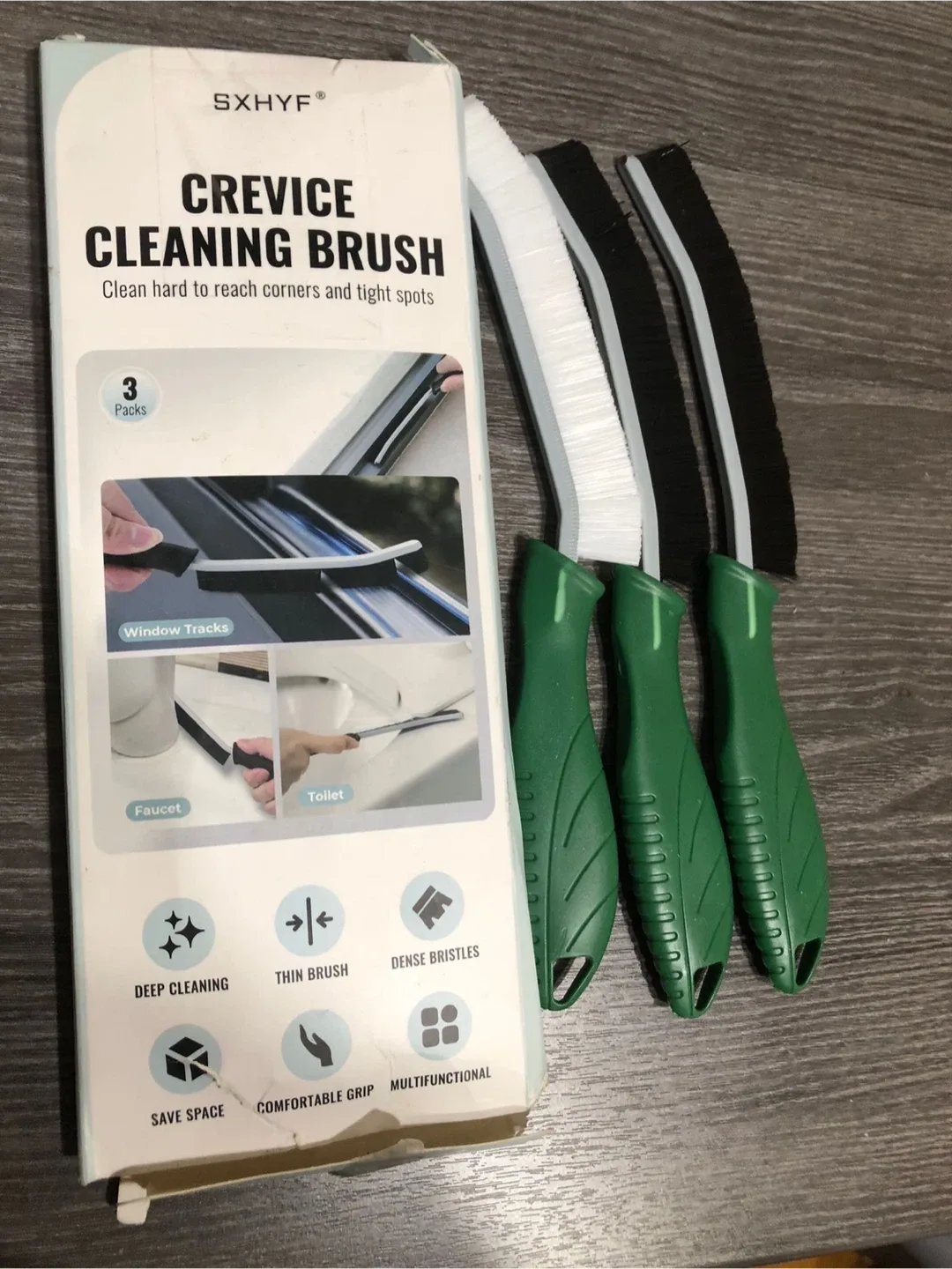 New SXHYF Crevice Cleaning Brush Set (3 Pack) image indicator(2)