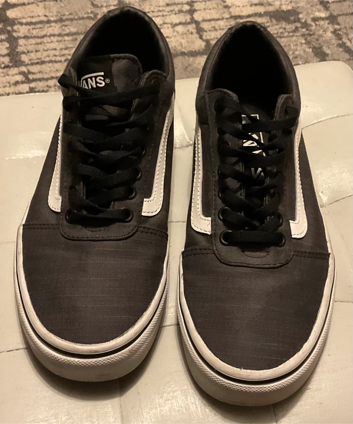 Vans Ward Low Top Sneakers - Black/White - photo 3