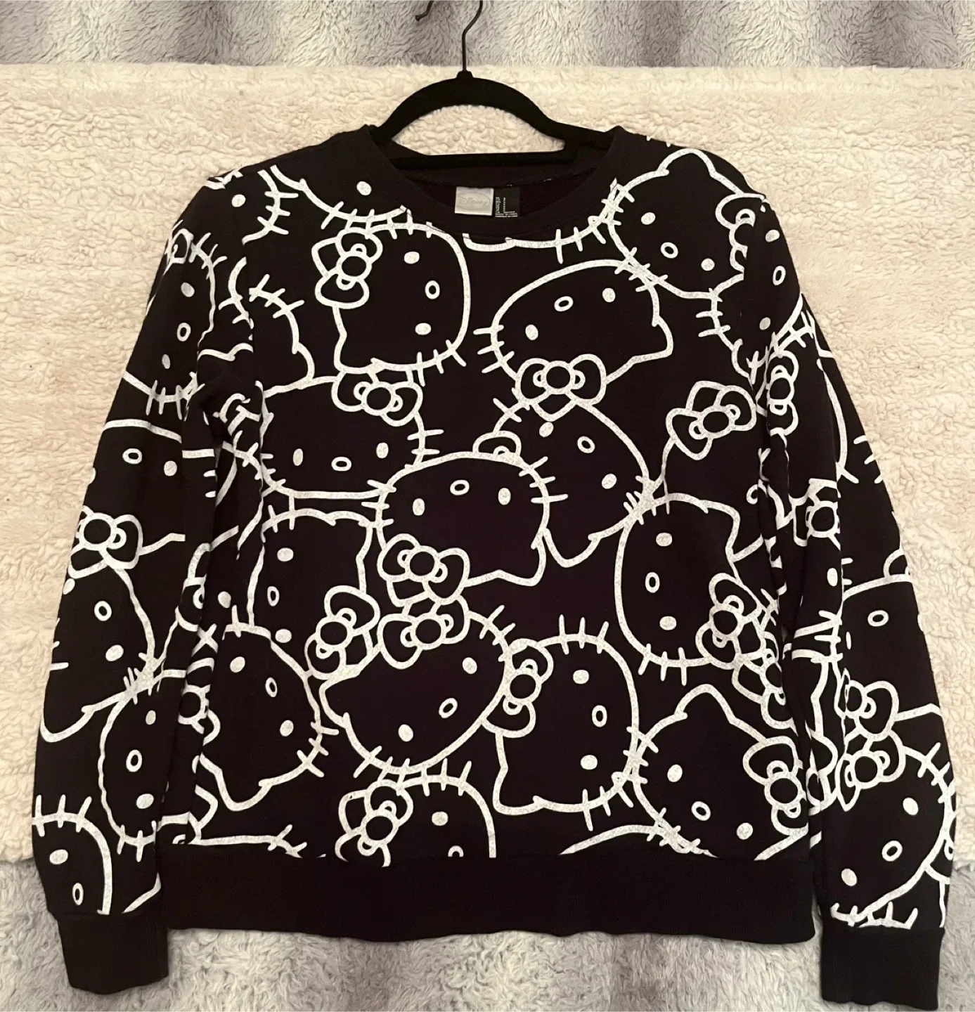 Disney Hello Kitty Black Sweatshirt - Size S