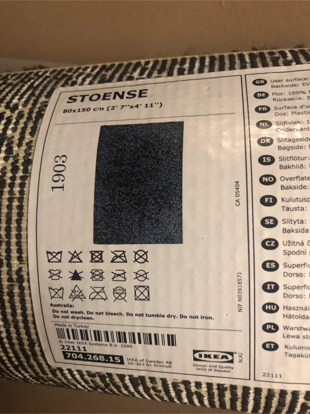 Grey IKEA STOENSE Rugs