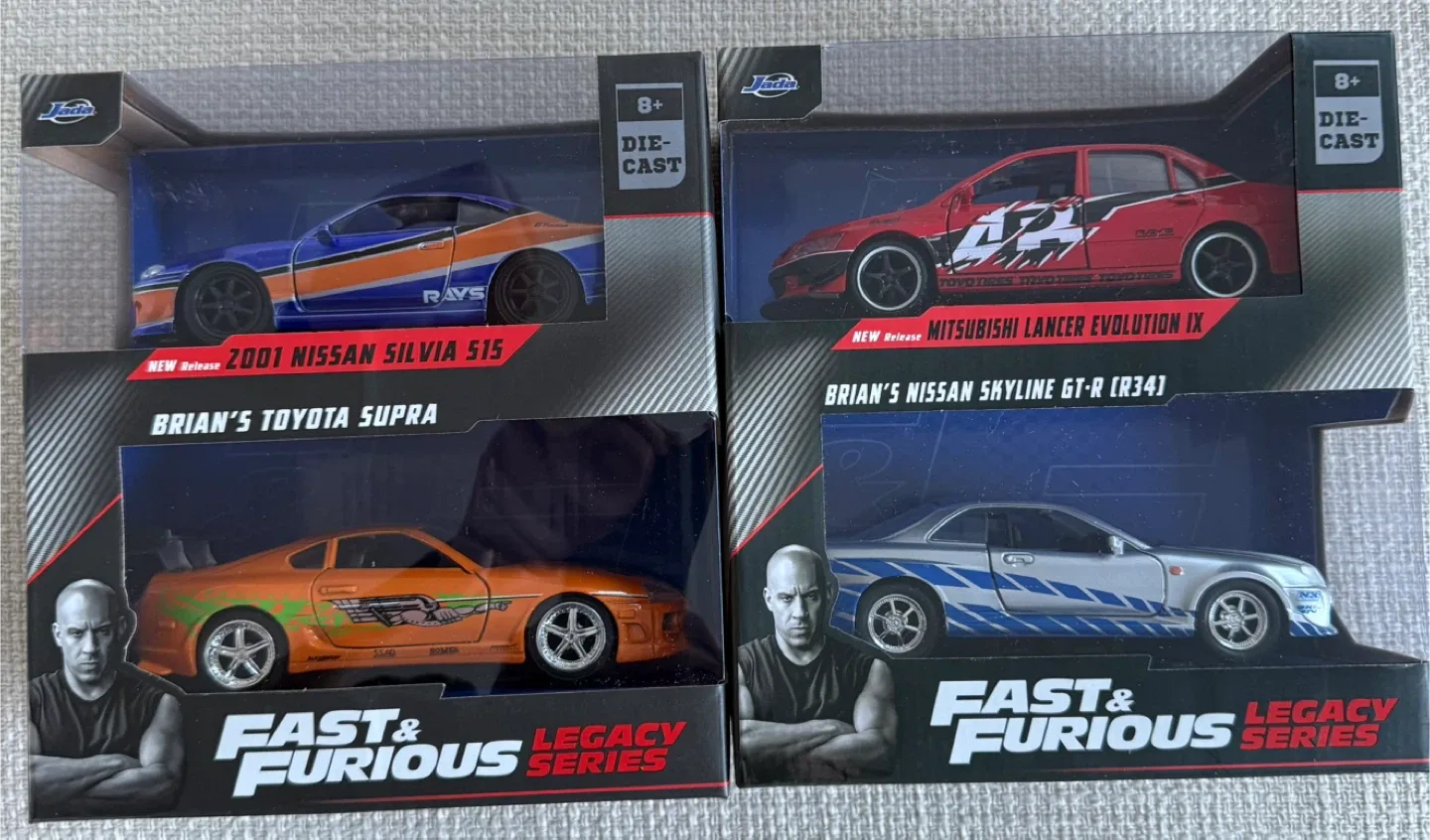 Jada Toys Fast & Furious Die-Cast Cars - New in Box!