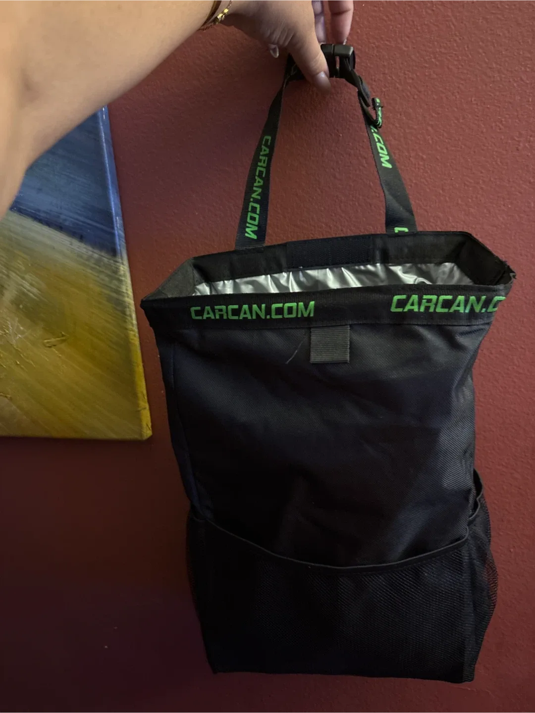 Original CarCan Portable Car Trash Can - Black