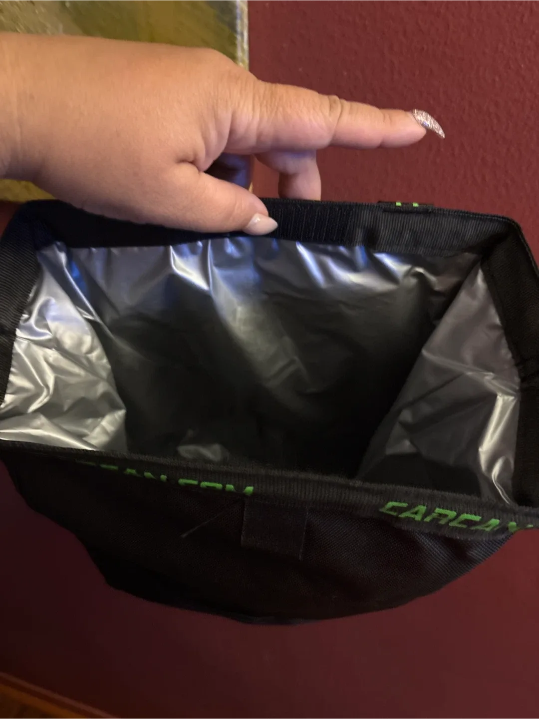 Original CarCan Portable Car Trash Can - Black image indicator(2)