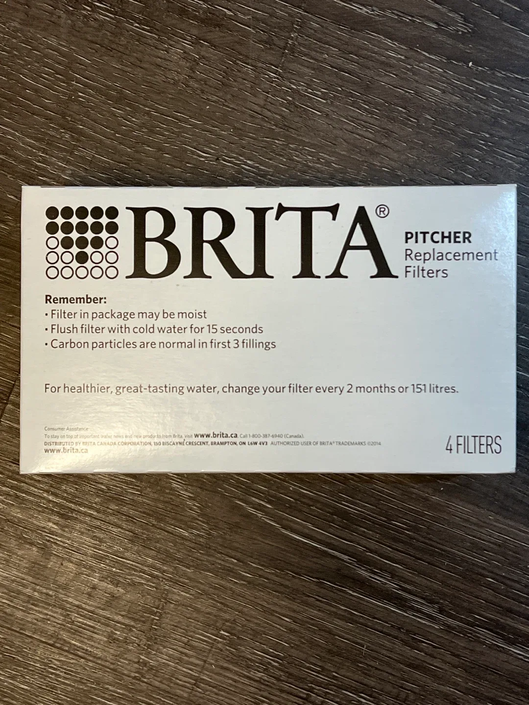 Brita Pitcher Replacement Filters Refill, 4-Pack