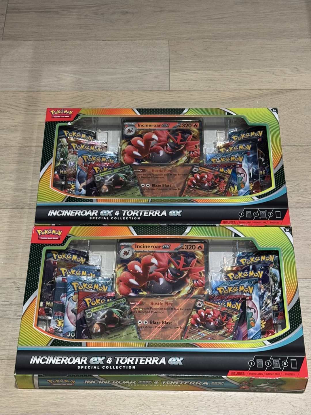 Pokemon Incineroar ex and Torterra ex Special Collection