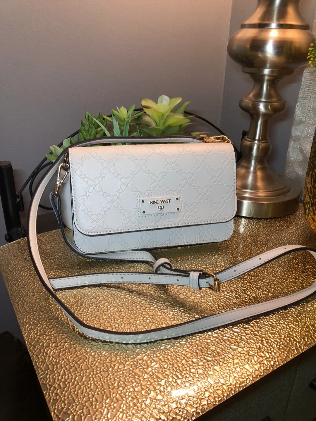 Nine West White Crossbody Bag image indicator(4)