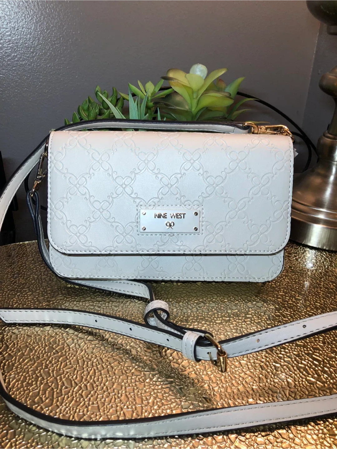 Nine West White Crossbody Bag