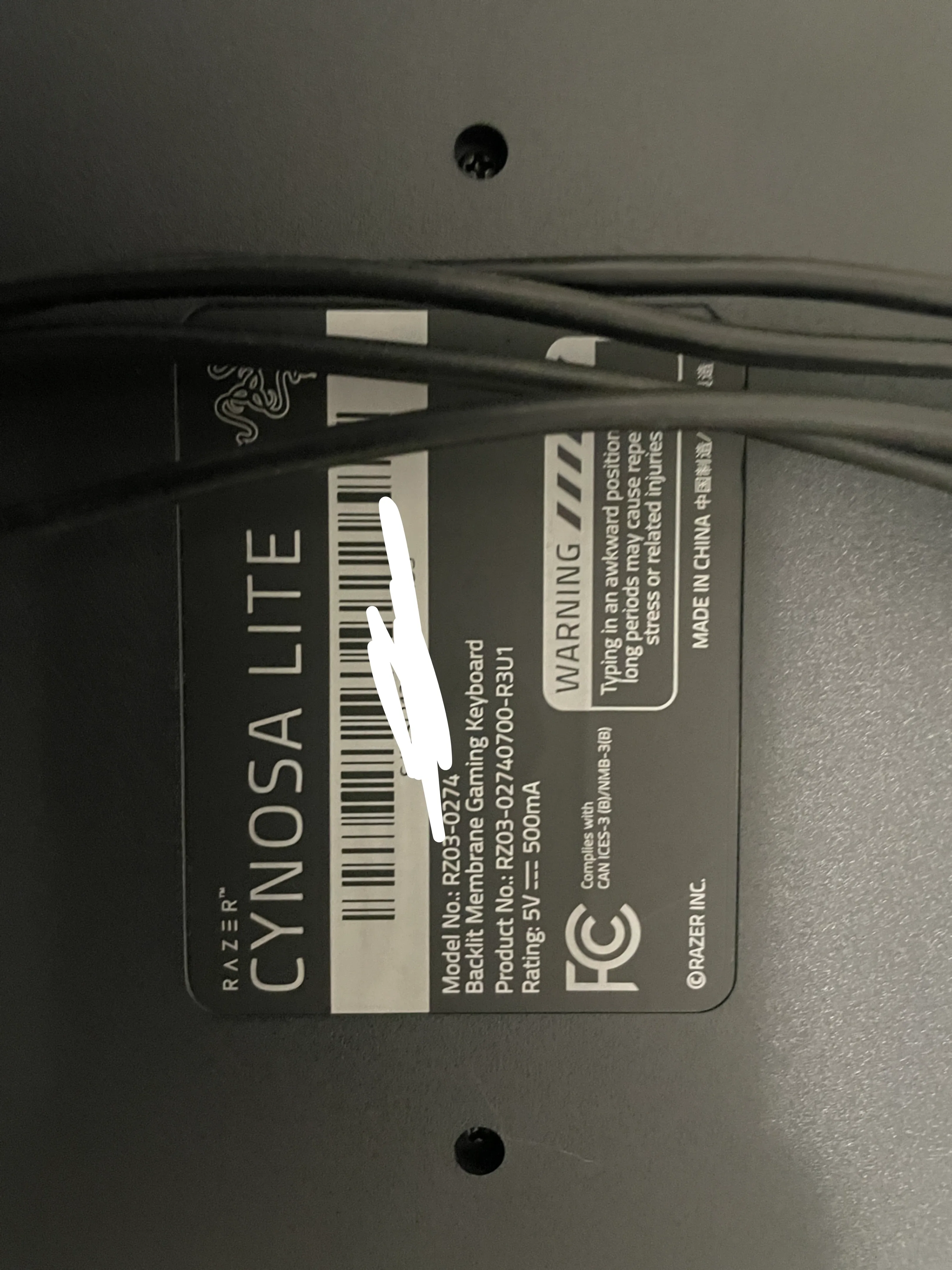 Razer Cynosa Lite Membrane Gaming Keyboard image indicator(3)