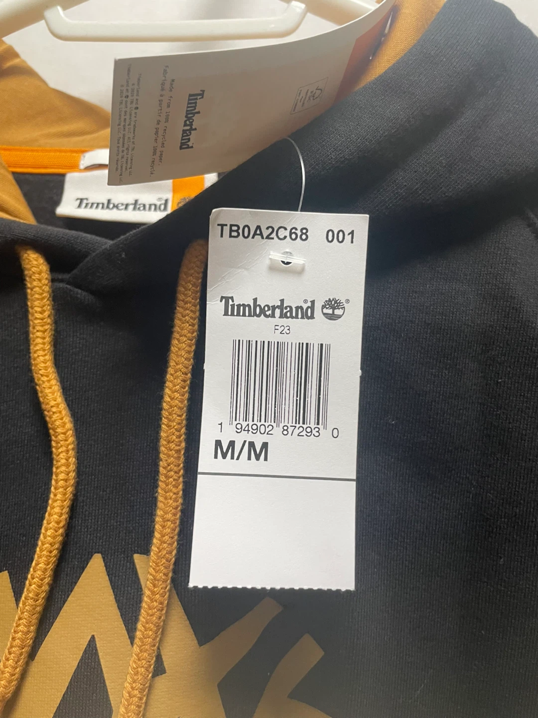 Timberland Black/Tan Hoodie - Size M/M - photo 3