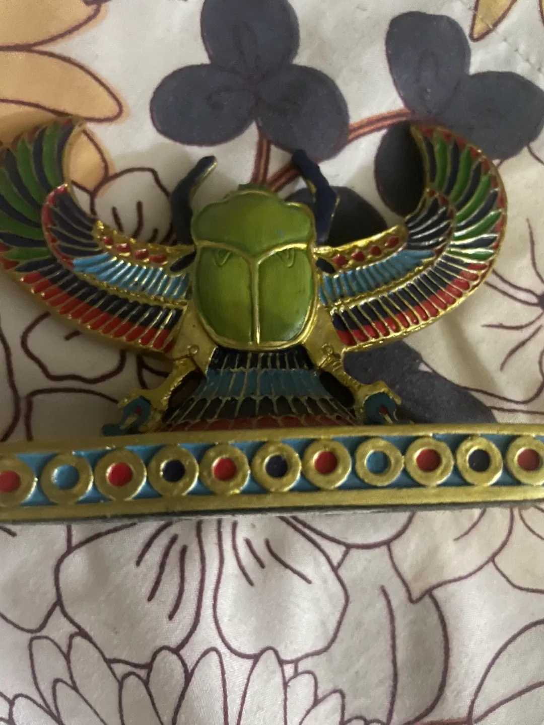 Egyptian Scarab Beetle Winged Ornament