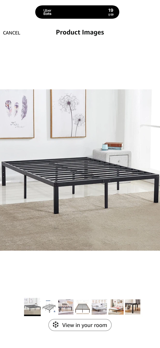 Queen Size Metal Bed Frame