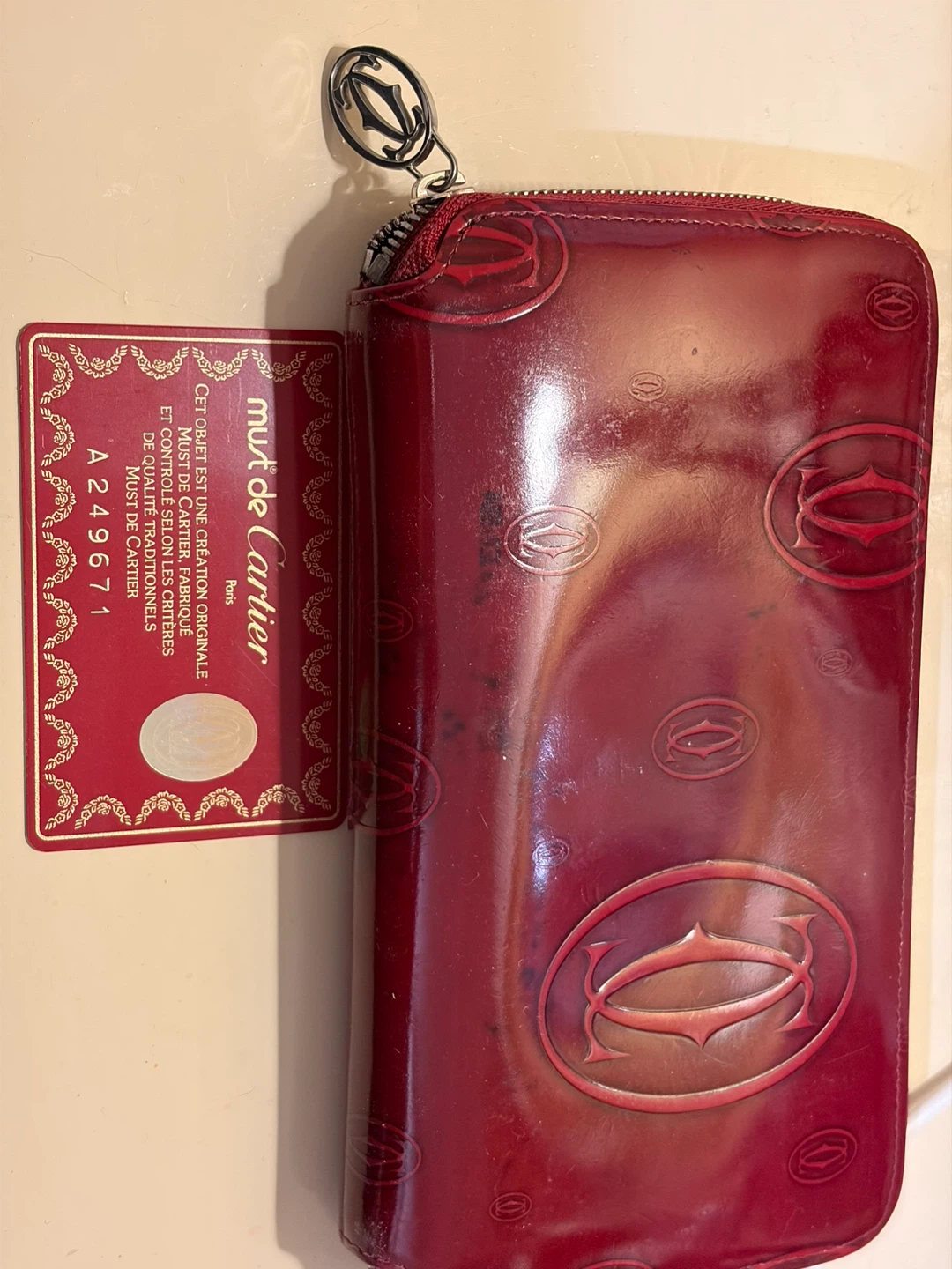 Vintage Cartier Must de Cartier Red Wallet - photo 3
