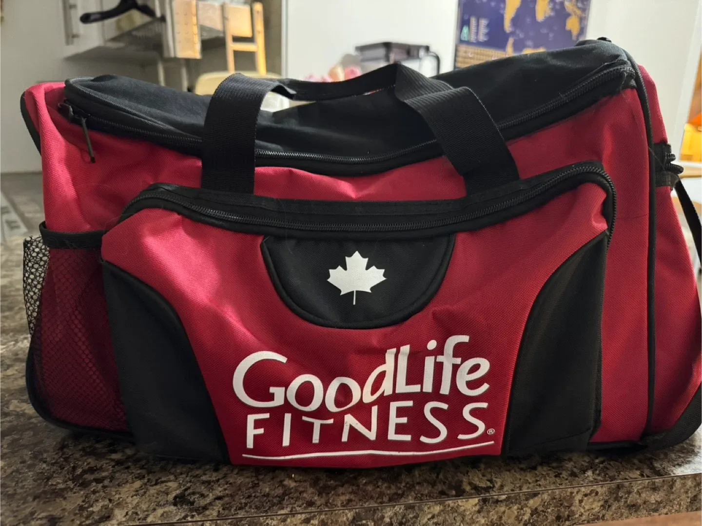 GoodLife Fitness Red & Black Gym Bag image indicator(2)