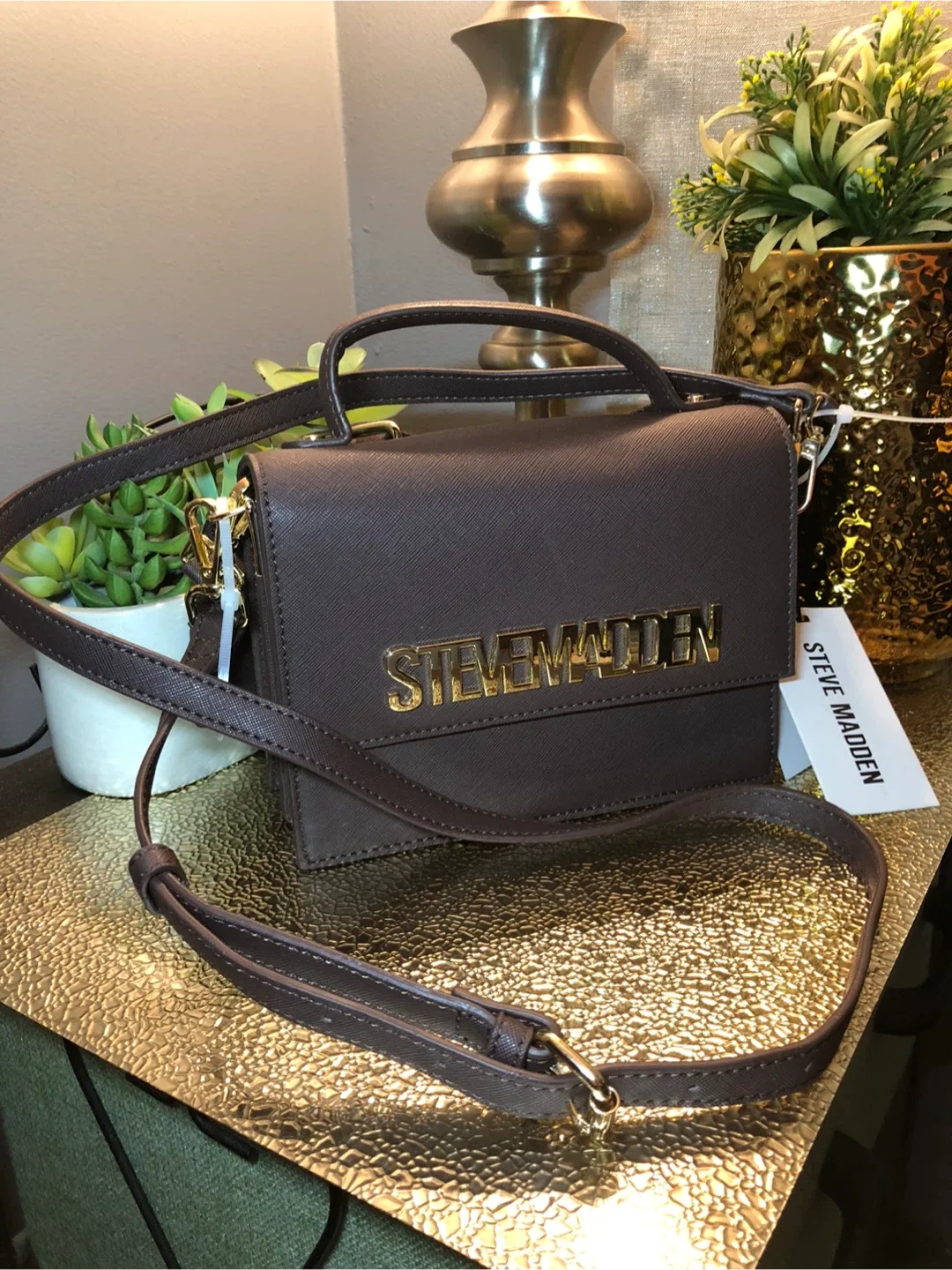 Steve Madden Brown Satchel Bag with Wallet