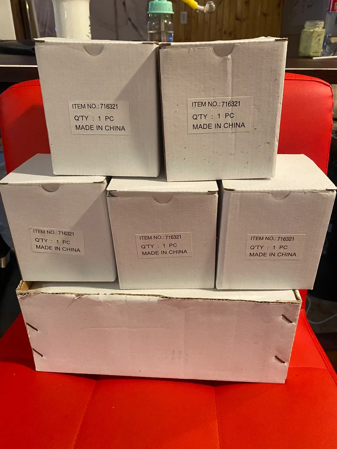 6 Pcs set of multi-color Glasses Christmas Ornaments with box image indicator(6)