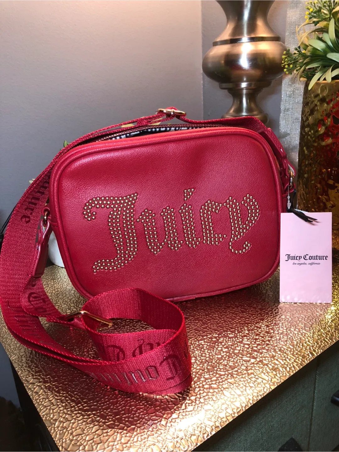 Juicy Couture Red Crossbody Bag - New with Tags! image indicator(2)