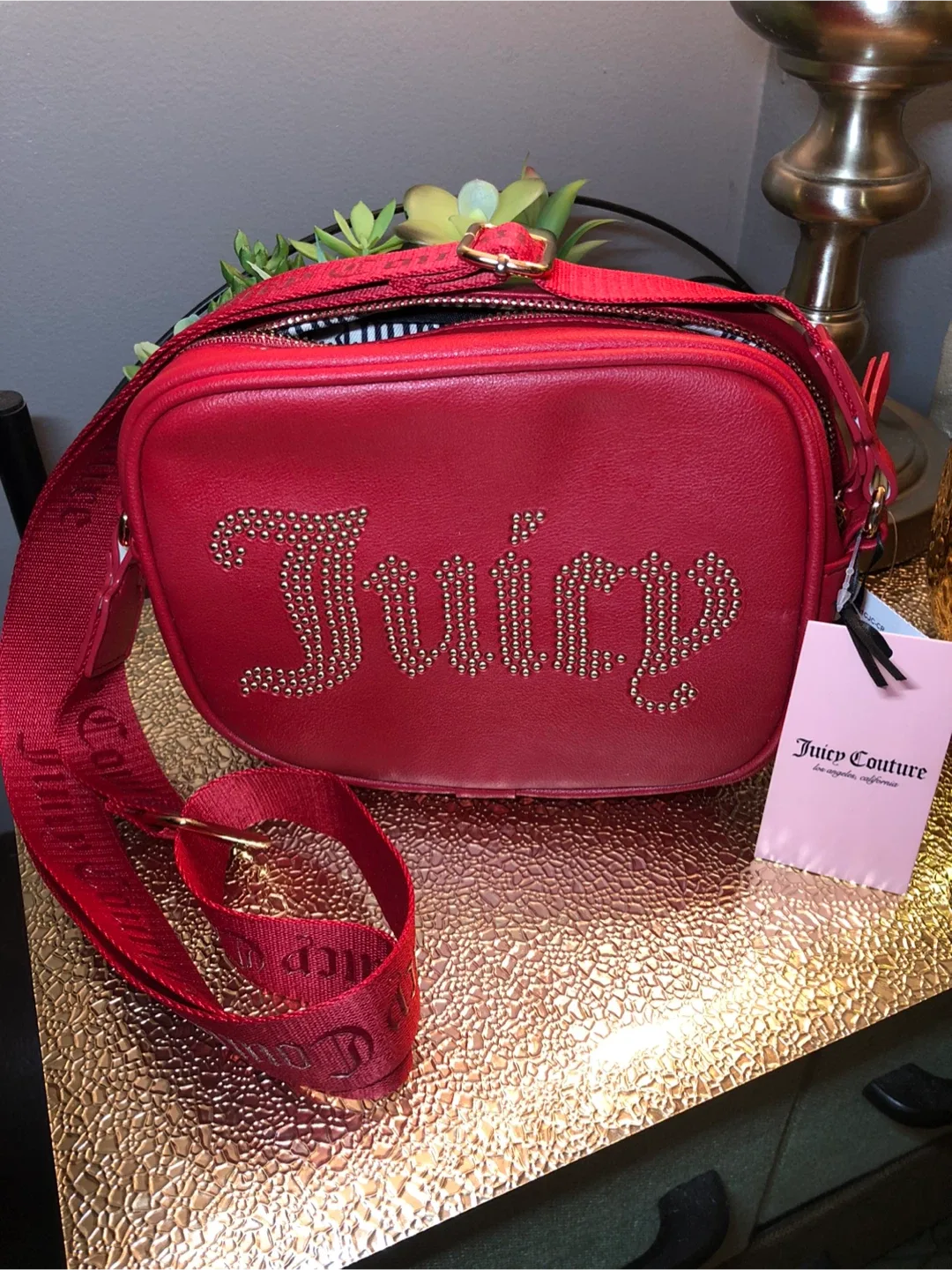 Juicy Couture Red Crossbody Bag - New with Tags! image indicator(5)