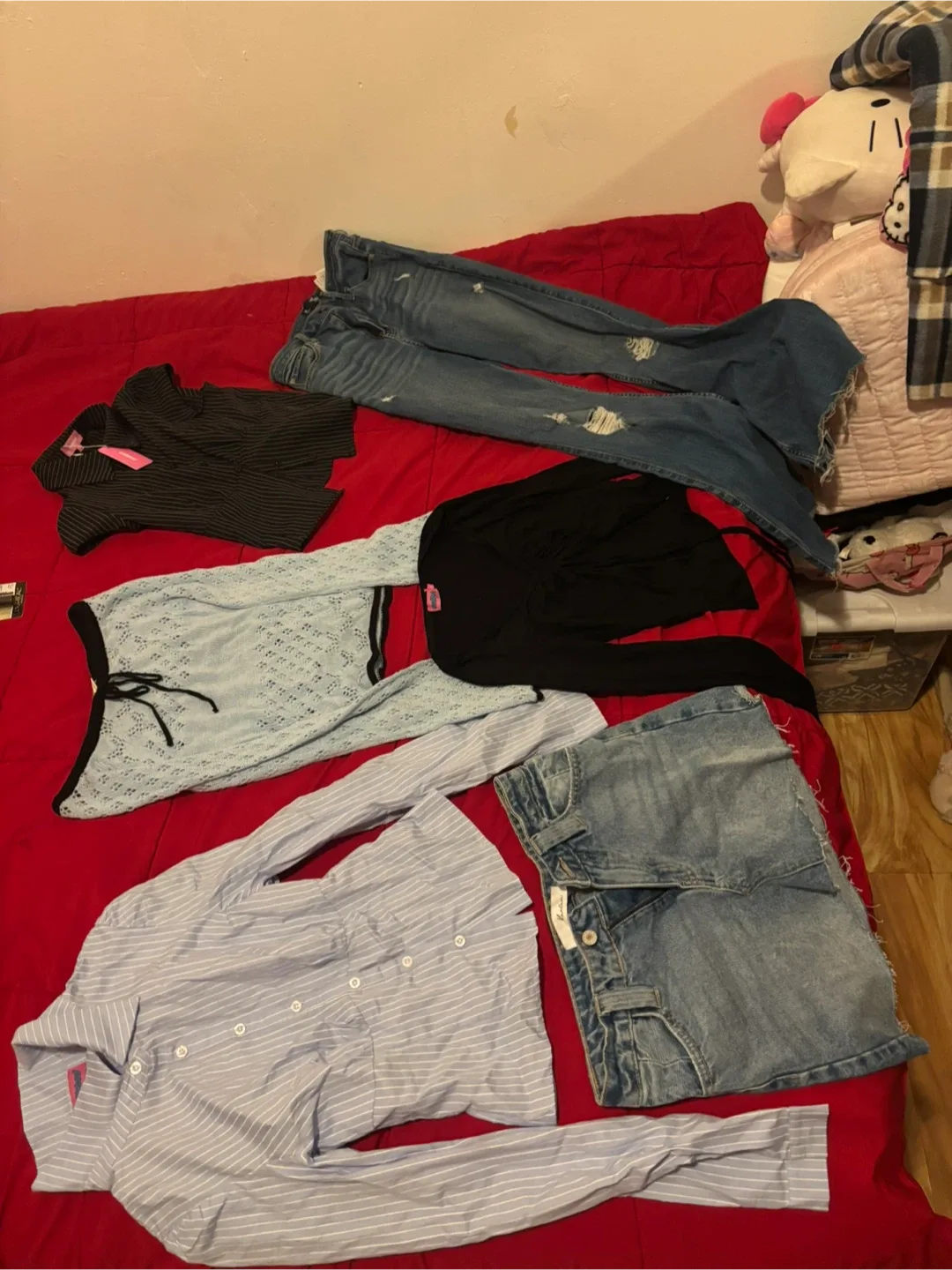 Mixed Clothing Lot - Jeans, Skirt, Tops