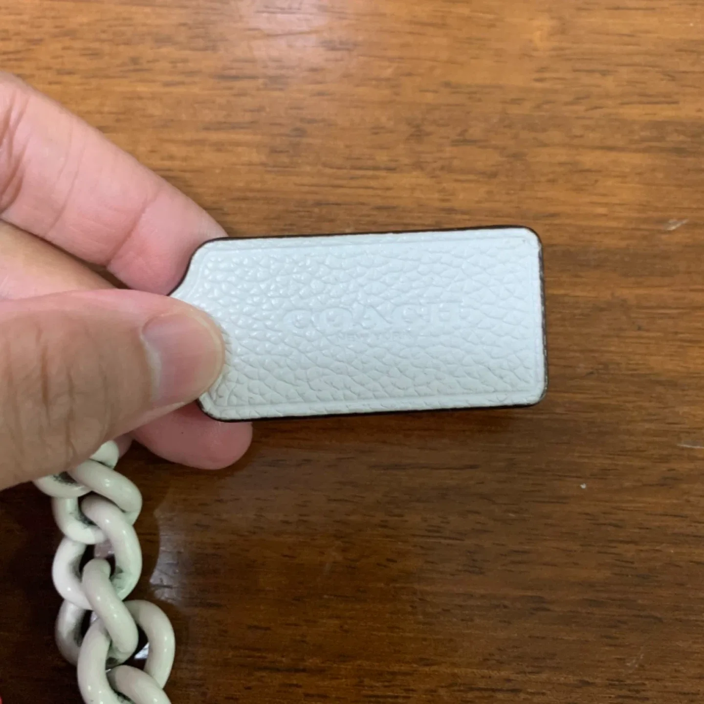 Coach White Leather Crossbody Bag image indicator(5)