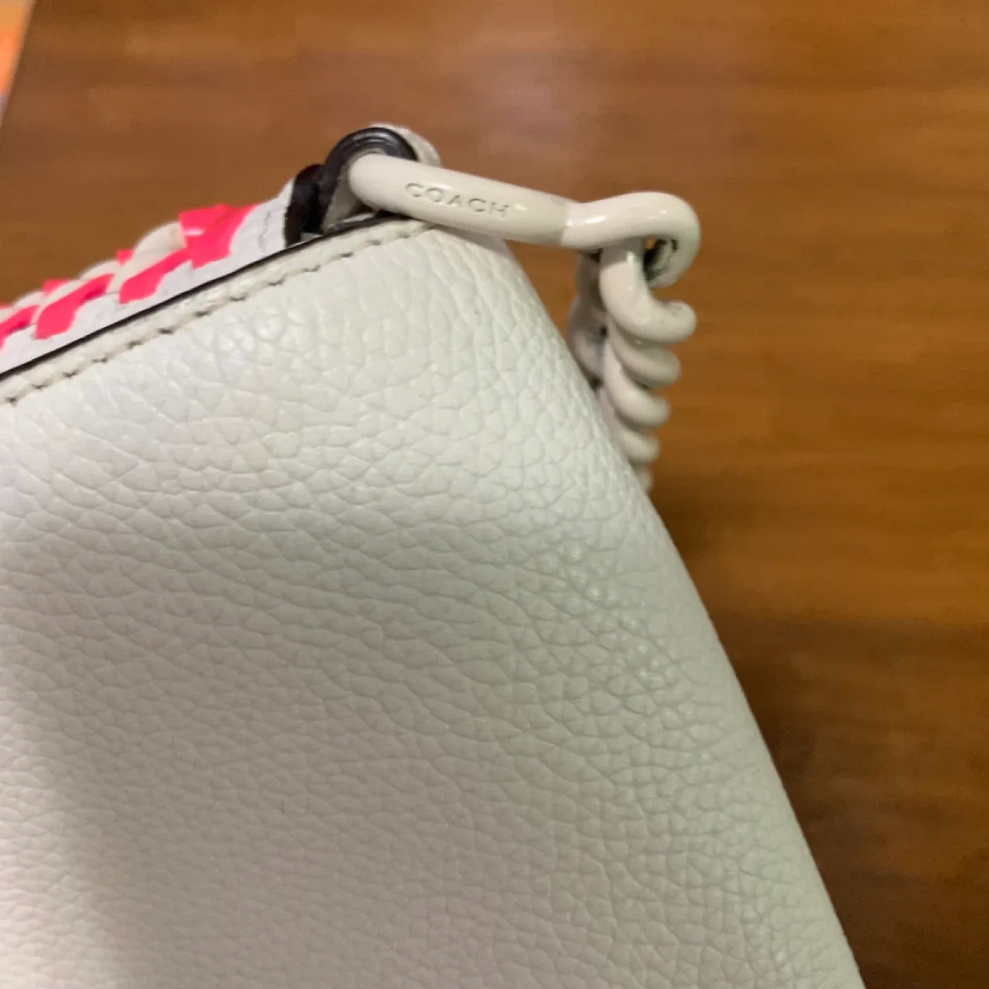 Coach White Leather Crossbody Bag image indicator(6)