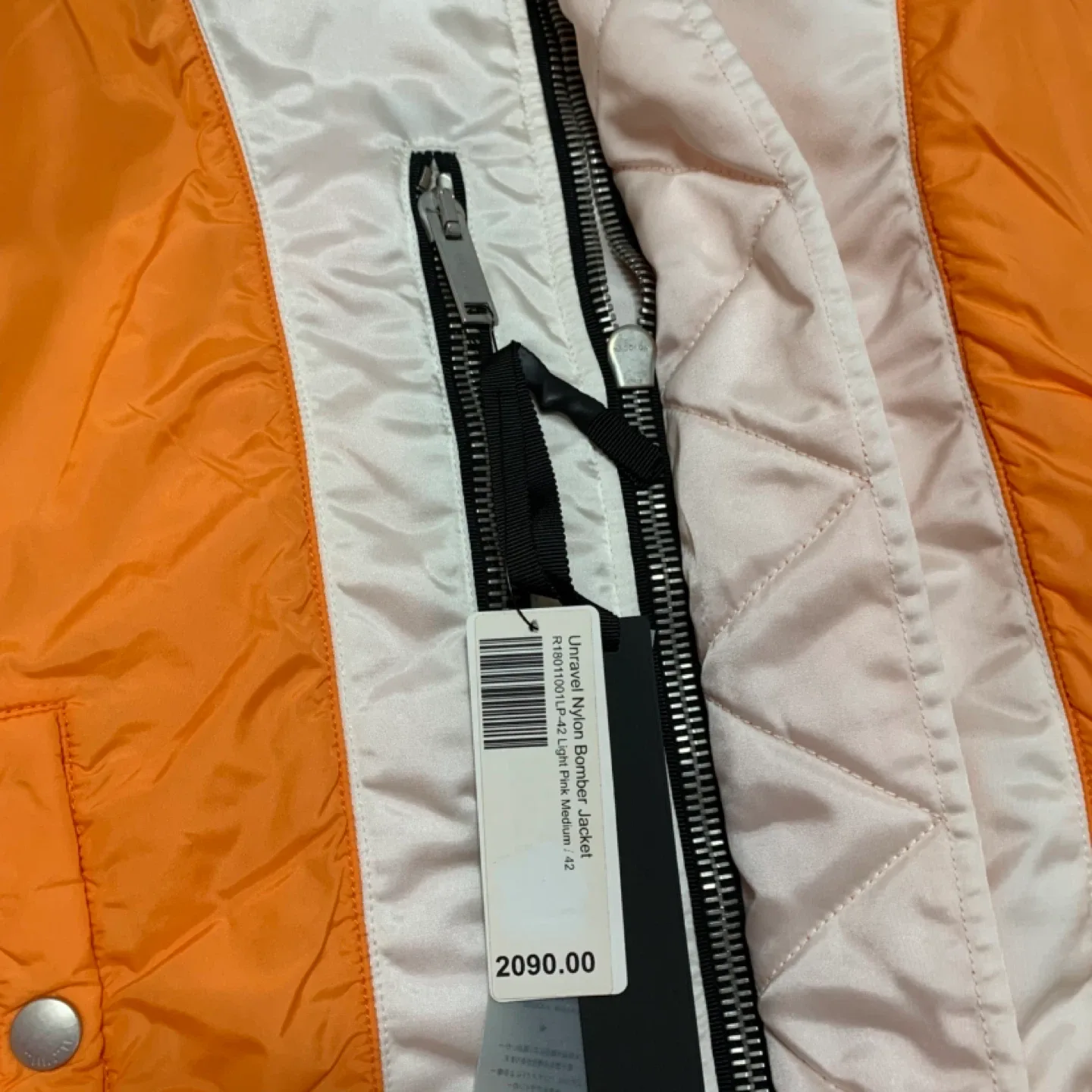 Unravel Nylon Bomber Jacket - Size 42 image indicator(5)