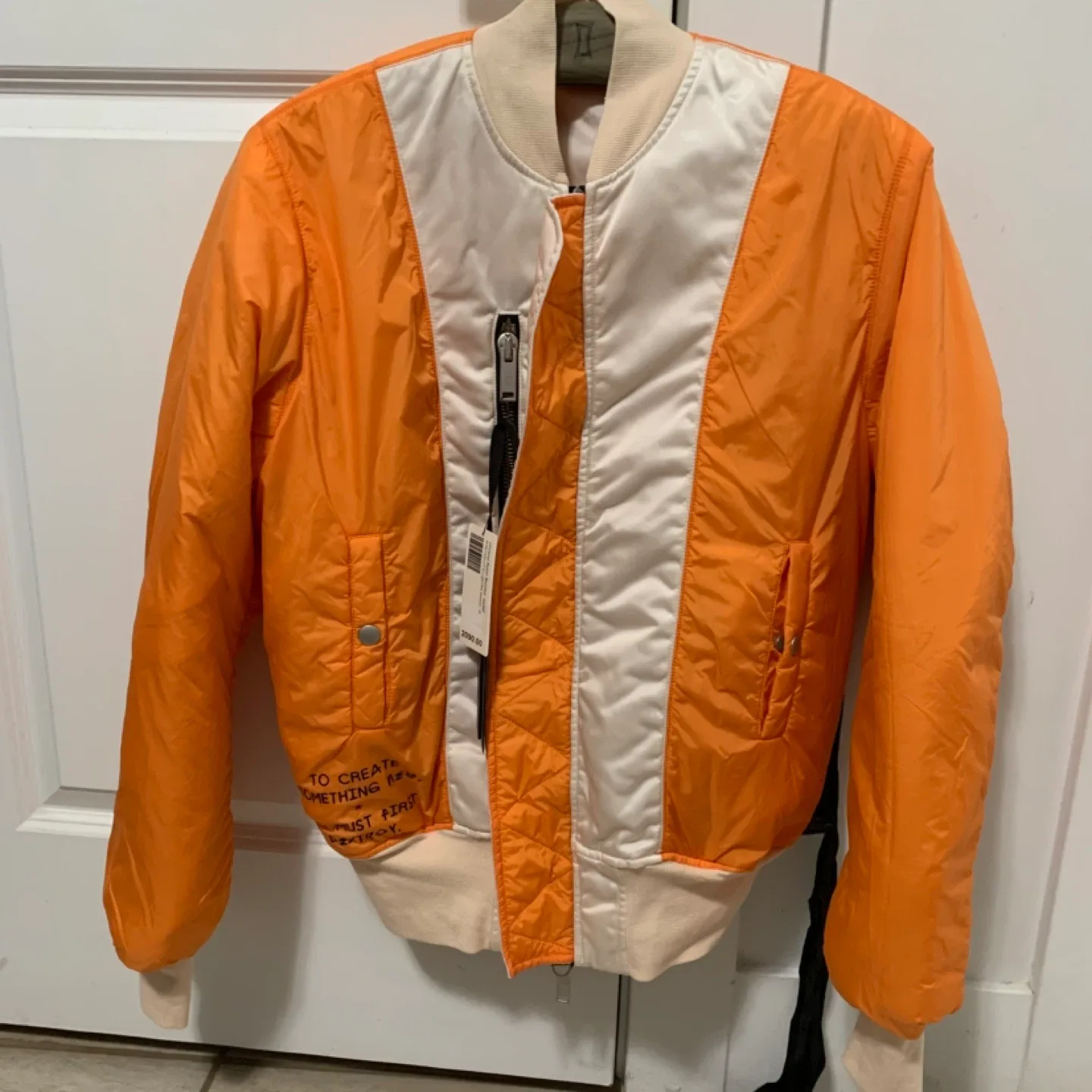 Unravel Nylon Bomber Jacket - Size 42