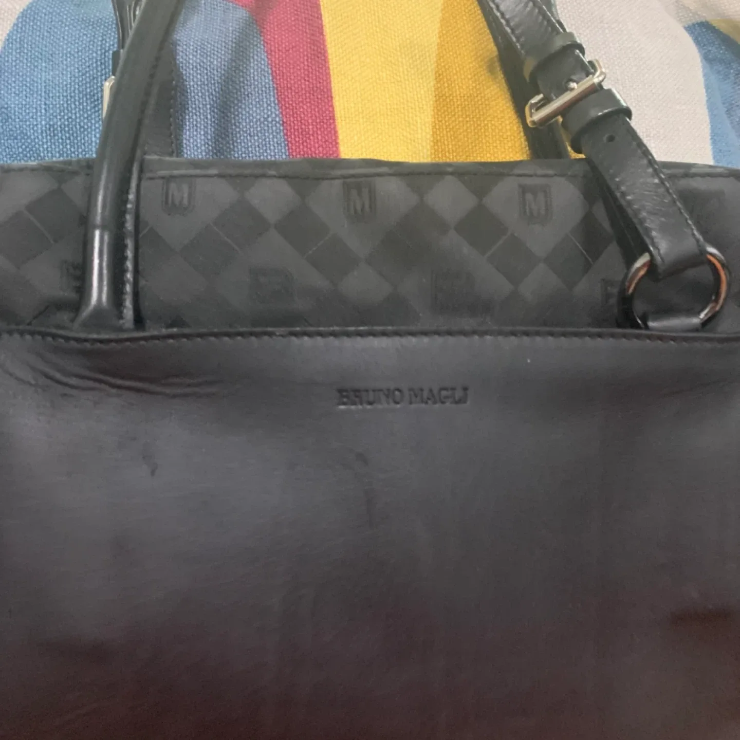 Bruno Magli Black Tote Bag image indicator(2)